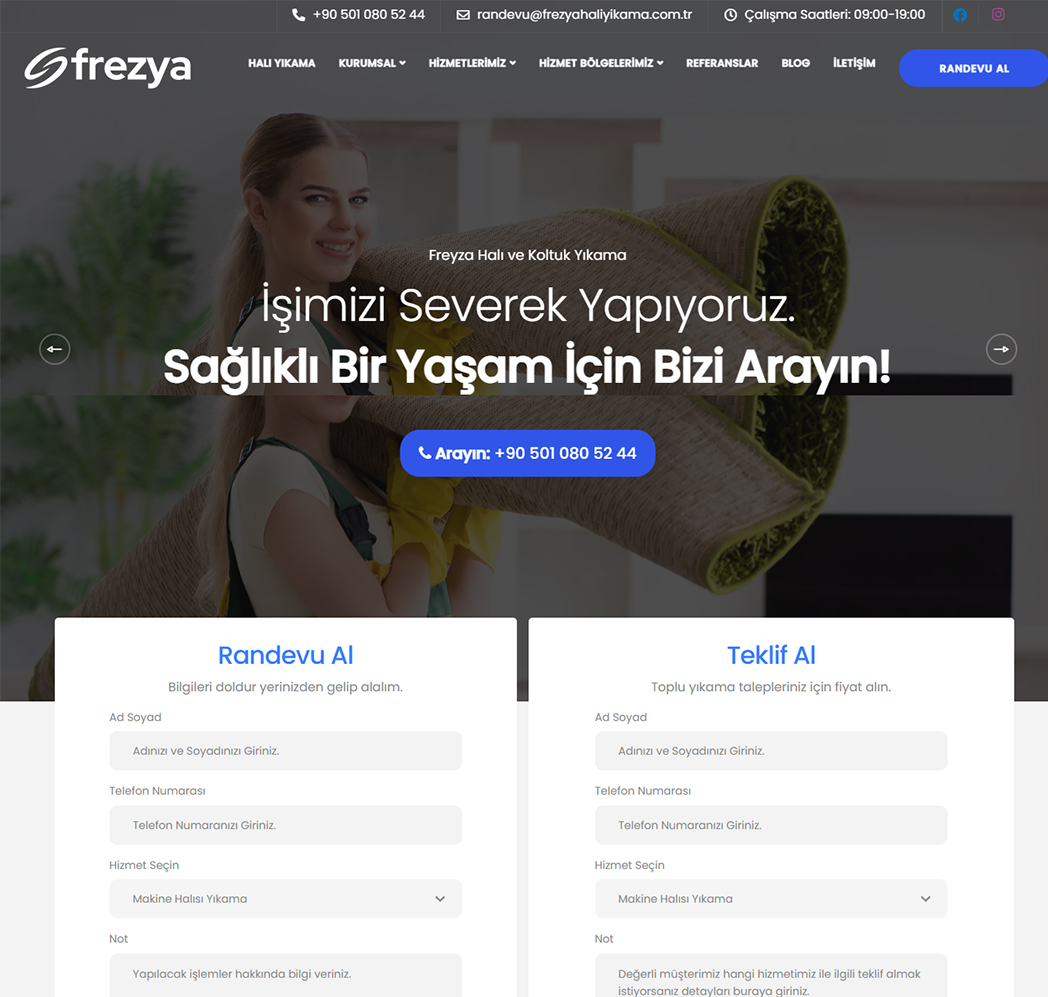Frezya Halı Yıkama Hizmetleri